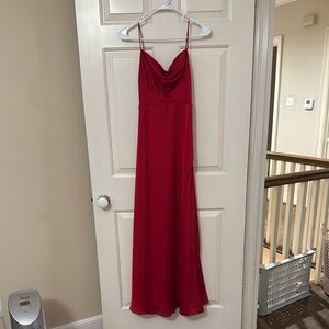 Free People x Fame and Partners Rosabel Gown - Cherry Red, Size 0